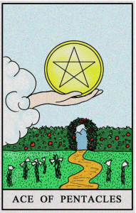 karta tarota: AS DENARÓW