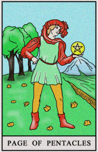 karta tarota: WALET DENARÓW