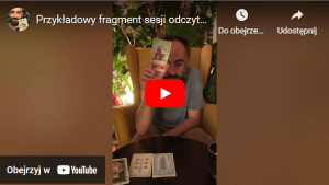Przykładowy fragment sesji odczytu kart tarota