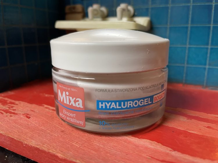 skład i opinie MIXA Hyalurogel 10% Bogaty Intensywnie nawilżający 24h na dzień i noc